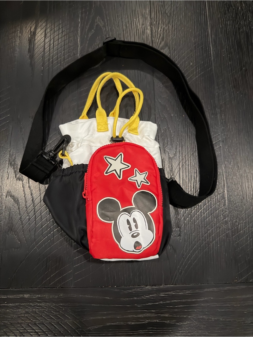 Mickey Mouse crossbody water bottle carrier bag